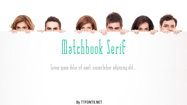 Matchbook Serif example